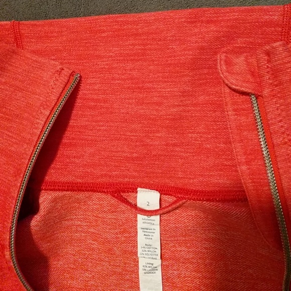Lululemon♥️FunnelNeckJacket♥️heatheredRed - Picture 4 of 6